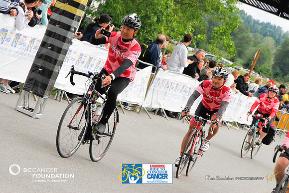 FINISH LINE CROSSING - RIDE TO CONQUER CANCER 2012 - BC Cancer Foundation - Photos by Ron Sombilon Photography-2051-TEAM FINN-WEB