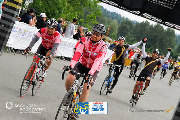 FINISH LINE CROSSING - RIDE TO CONQUER CANCER 2012 - BC Cancer Foundation - Photos by Ron Sombilon Photography-2052-TEAM FINN-WEB