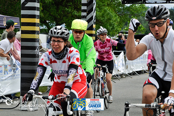 FINISH LINE CROSSING - RIDE TO CONQUER CANCER 2012 - BC Cancer Foundation - Photos by Ron Sombilon Photography-2148-TEAM FINN-WEB
