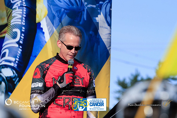 OPENING CEREMONIES – SPEECH KEVIN CAMERON – 2013 RIDE TO CONQUER CANCER –BCCF – Ron Sombilon Photograph-5-