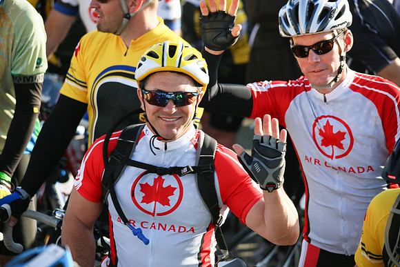 Air Canada - Finish line –2013 RIDE TO CONQUER CANCER –BC CANCER FOUNDATION – Ron Sombilon Photography_