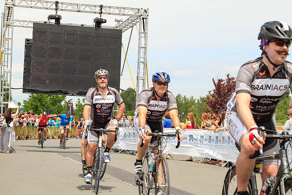 BRAINIACS - Finish Line –2013 RIDE TO CONQUER CANCER –BCCF – Ron Sombilon Photography-56