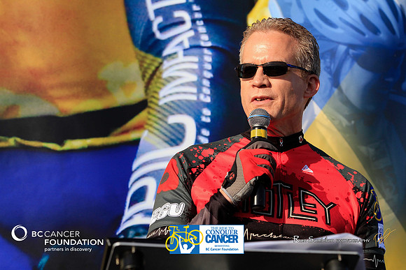 OPENING CEREMONIES – SPEECH KEVIN CAMERON – 2013 RIDE TO CONQUER CANCER –BCCF – Ron Sombilon Photograph-13-