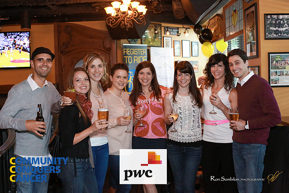 TEAM PWC  -2013 Ride 2 Conquer Cancer Multi Team Fundraiser  at Ceilis Irish Pub - Photos by Ron Sombilon-19