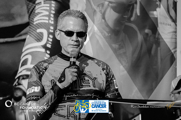 OPENING CEREMONIES – SPEECH KEVIN CAMERON – 2013 RIDE TO CONQUER CANCER –BCCF – Ron Sombilon Photograph-8-