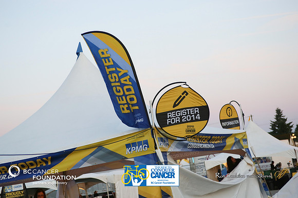 OPENING CEREMONIES – REGISTRATION-SETUP - 2013 RIDE TO CONQUER CANCER –BCCF – Ron Sombilon Photography Team-
