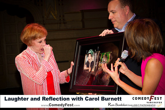 Art Presented to Carol Burnett from Comedy Festival