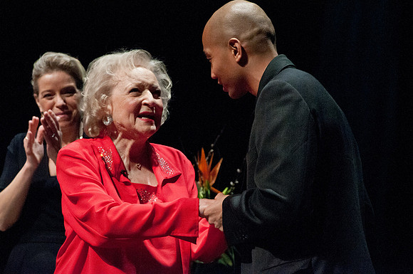 Art Presented to Betty White from Comedy Festival