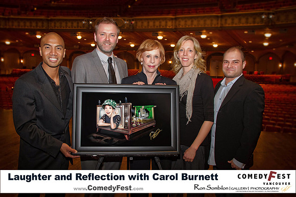Art Presented to Carol Burnett from Comedy Festival